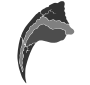 Dinosaur Claw Stencil