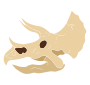 Triceratops Skull Stencil
