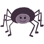 Happy Spider Stencil