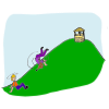 Oh, no!  Jill fell down the hill too.