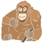 Orangutan Stencil