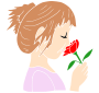 Smell a Rose Stencil