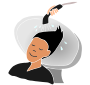 Wet Hair  Stencil