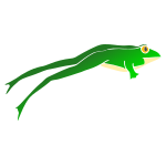 Jumping Frog Stencil