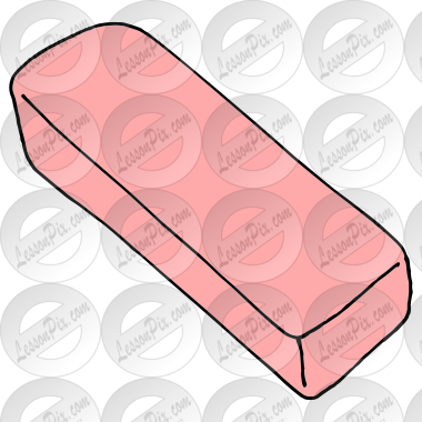pink eraser clipart