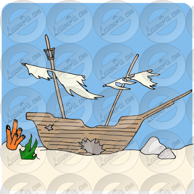Sunken Ship Picture For Classroom Therapy Use Great