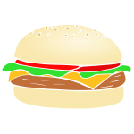 Cheeseburger Outline