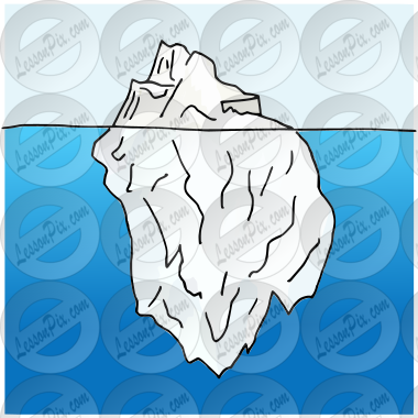 iceberg outline drawing
