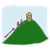 Jack and Jill went up the hill.