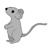 Mouse went to school. He saw...