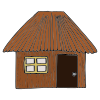 The first little pig built his house out of sticks.