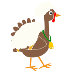 Turkey dressed as a sheep Stencil