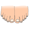 to+toes. Picture