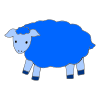 Baa baa blue sheep, have you any wool? Yes sir, yes sir, 3 bags full.