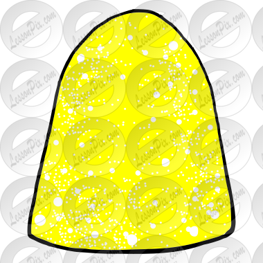 yellow gumdrop clipart