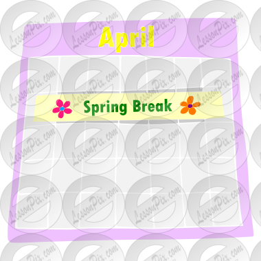 Spring Break Stencil