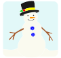 Snowman Stencil