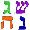 Dreidel Hebrew Letters