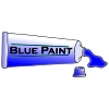 Put on blue paint