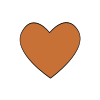 brown heart