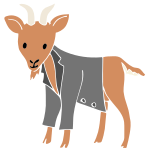 Goat in a Coat Stencil