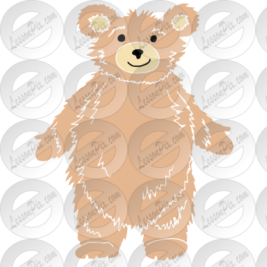 Hairy Bear  Stencil