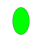 Green Oval Picture