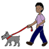 The+dog+is+walking. Picture
