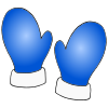 Blue mittens, blue mittens, what do you see?

I see black snow pants looking at me!