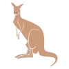 kangaroo Stencil