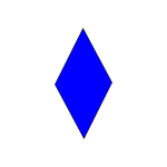 Blue Rhombus Picture