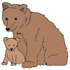 Big+mama+bear_+small+cub Picture