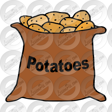 Potatoes Picture for Classroom / Therapy Use - Great Potatoes Clipart