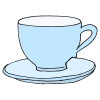 "Here is a cup."