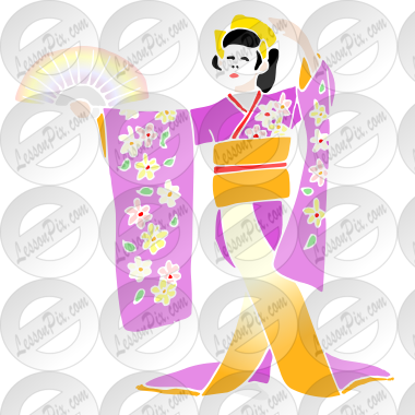 Kabuki Dance Stencil