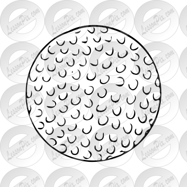 golf ball clipart black and white