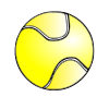 a tennis ball