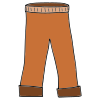 I put on pants.