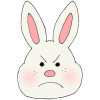 Is it an angry Easter Bunny?
