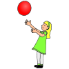 C is for catch. Catch the ball.