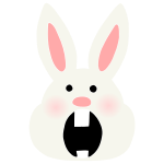 Surprised Bunny Stencil
