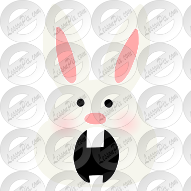 Surprised Bunny Stencil