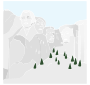 Mount Rushmore Stencil