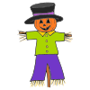 A scarecrow is for autumn time