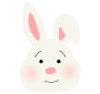 Shy Bunny Stencil