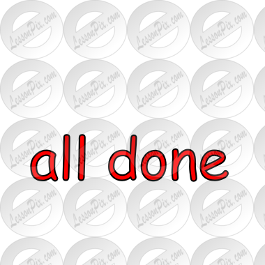 all done