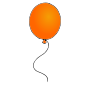 Orange Balloon Picture