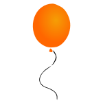 Orange Balloon Stencil