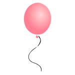 Pink Balloon Stencil