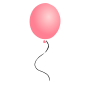 Pink Balloon Stencil
